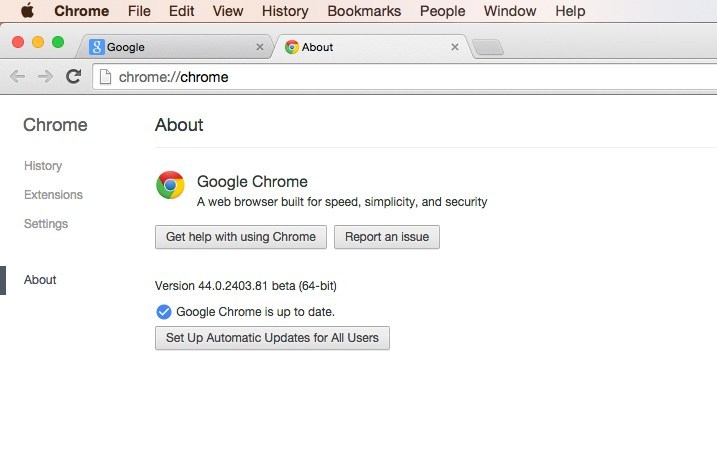 Manual Update For Chrome Mac